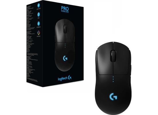 Logitech G PRO Wireless Gaming Mouse, HERO 25K Sensor, 25600 DPI, Lightweight, Long Battery Life, On-Board Memory, Built For Esport, PC / Mac - Black