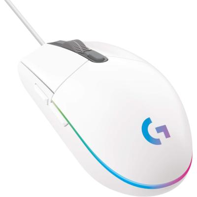 Logitech G102 Customizable Wired RGB Mouse, 6 Programmable Buttons, Gaming Grade Sensor, 8000 DPI Light Weight (White)