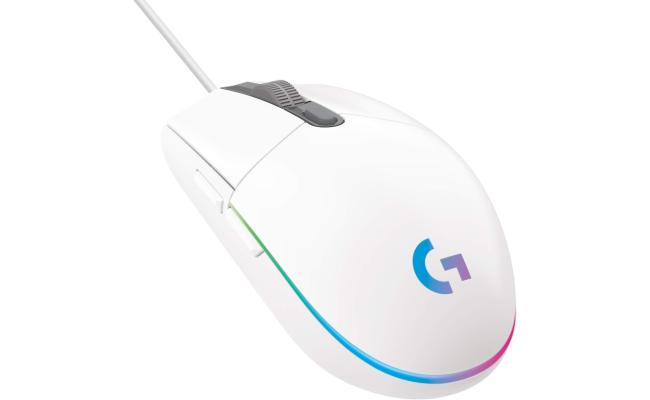 Logitech G102 Customizable Wired RGB Mouse, 6 Programmable Buttons, Gaming Grade Sensor, 8000 DPI Light Weight (White)
