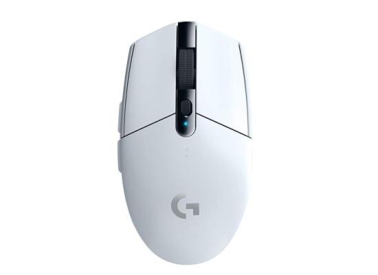 Logitech G304 Lightspeed Wireless (2.4GHz) Gaming Mouse, Hero Sensor, 12,000 Dpi, 6 programmable buttons (White)