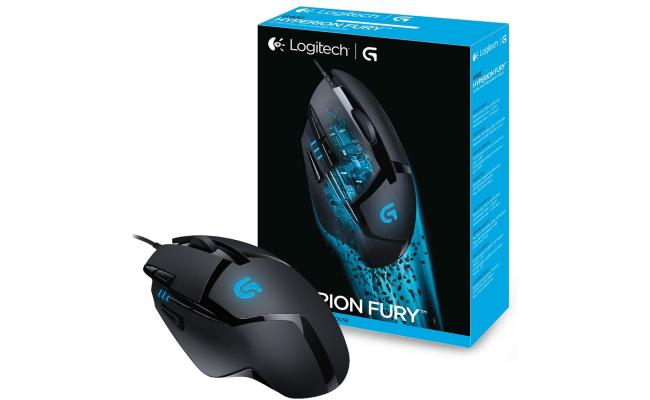 Logitech G402 Hyperion Fury Wired Gaming Mouse, 4,000 DPI, Lightweight, 8  Programmable Buttons, Compatible with PC/Mac - Black