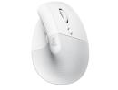 Logitech Lift Vertical Ergonomic Advanced Optical Wireless (Off white) Mouse (2.4GHz & Bluetooth Connection) Quiet Clicks 6 Buttons