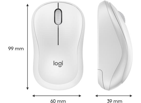 Logitech M220 Silent Clicks Wireless 2.4GHz Optical Mouse, 1000 DPI Compatible with PC, Mac, Laptop - White