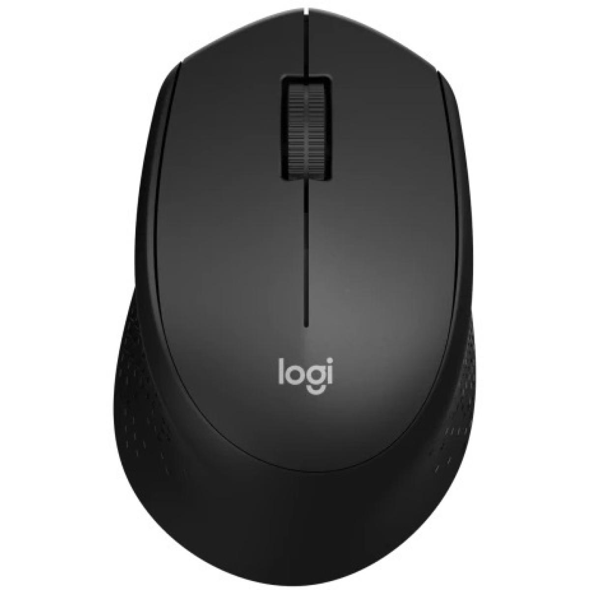 Logitech M280 Comfort Plus Wireless Mouse, 2.4 GHz with USB Mini Receiver, Optical Tracking, 18-Months Battery Life For Windows, macOS - Black