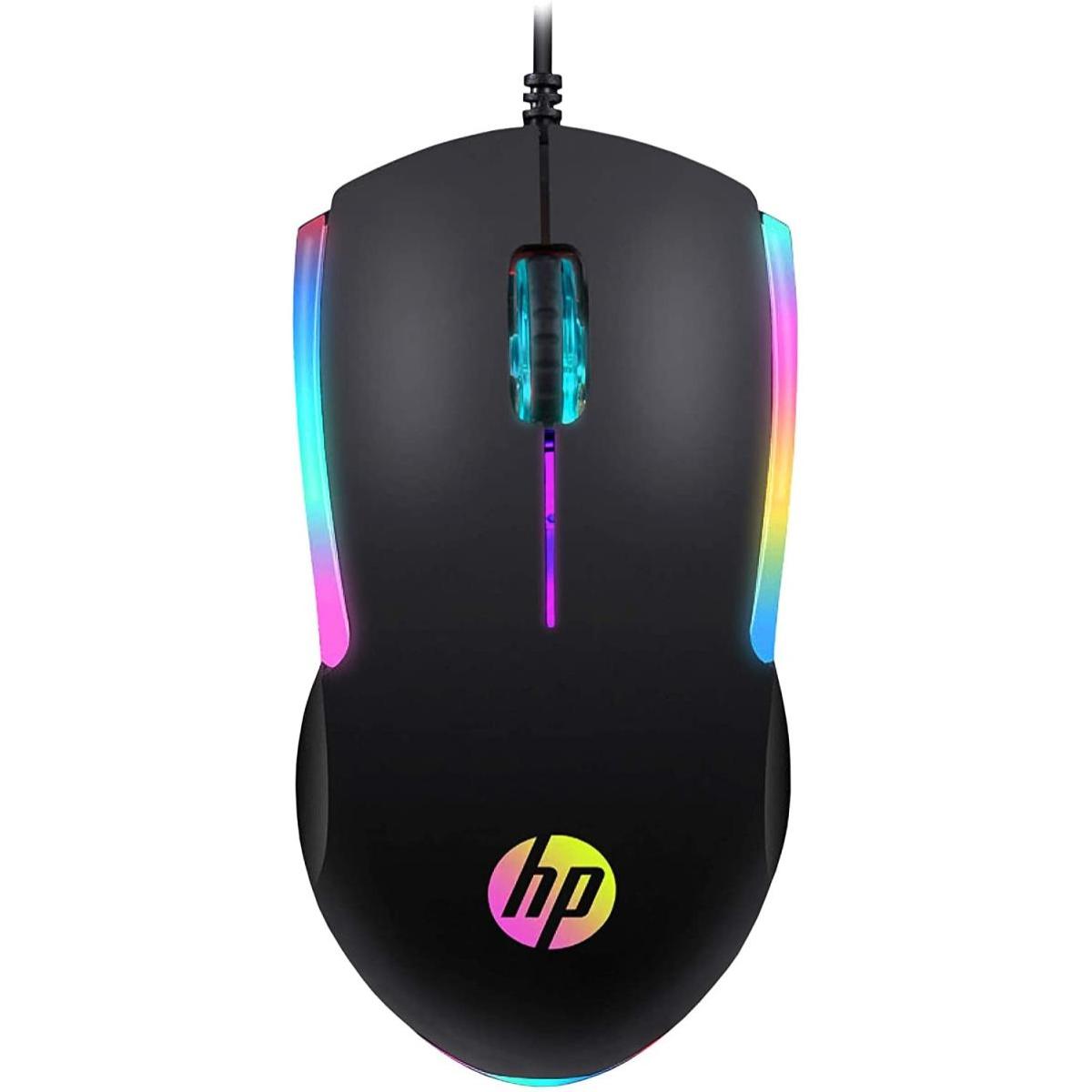 HP M160 Wired USB Optimum Performance RGB Gaming Mouse W/ Optical Sensor, 1000 DPI