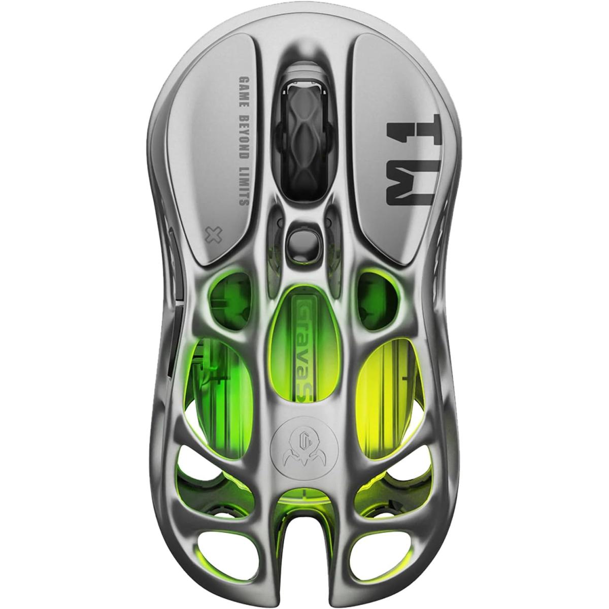 GravaStar Mercury M1 Pro Wireless Gaming Mouse – 26,000 DPI PAW3395DM Sensor • Lightweight Magnesium Alloy • 4K Polling Rate.