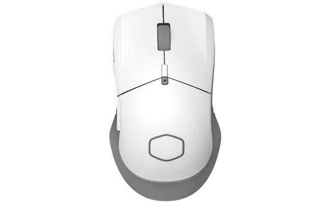 Cooler Master MM31 Wireless (2.4GHz) Gaming Mouse, Lightweight 77g w/ AA battery included, 10K DPI Optical Sensor - Matte White