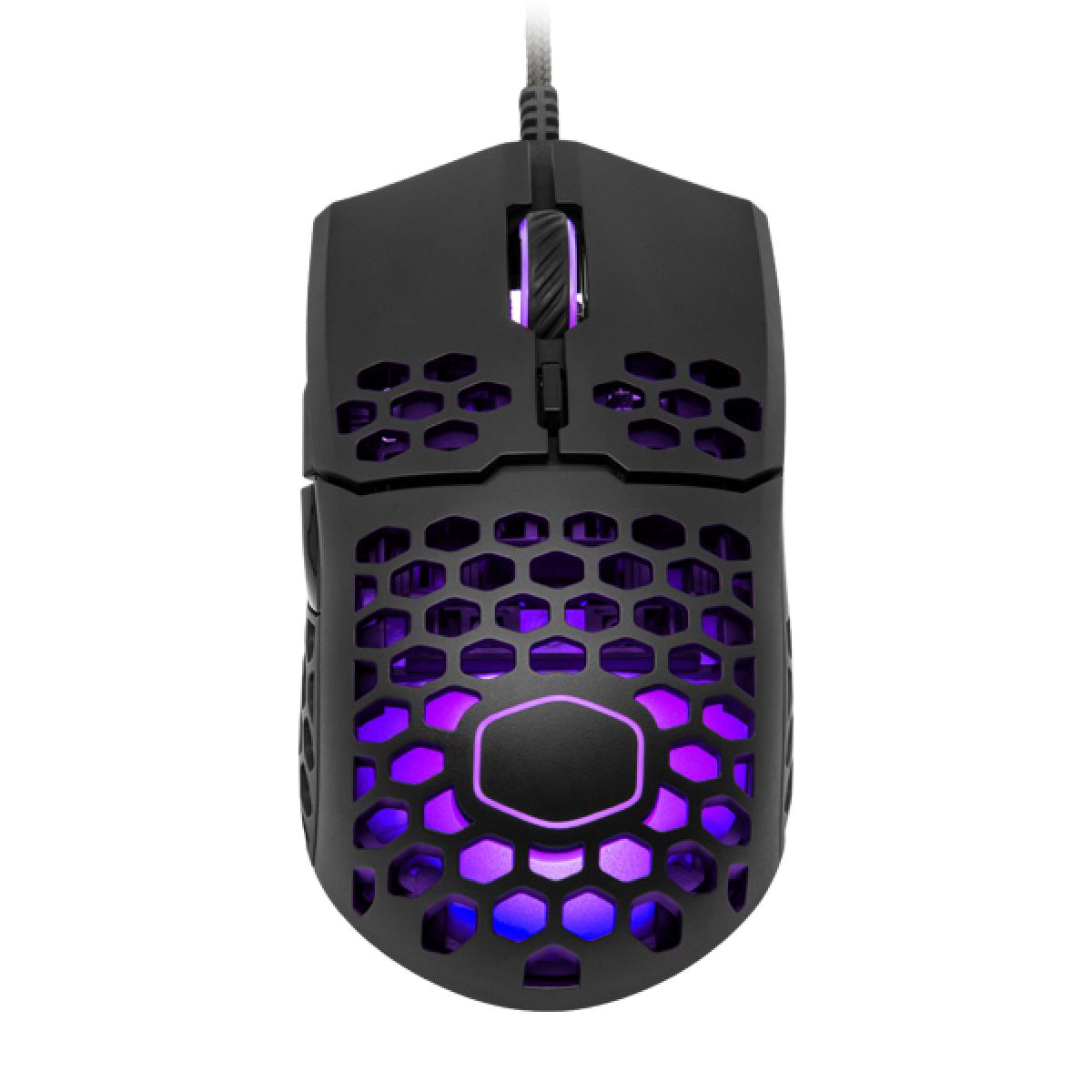 Cooler Master MM711 Matte Black RGB 60G with Lightweight 16,000 DPI Gaming Mouse