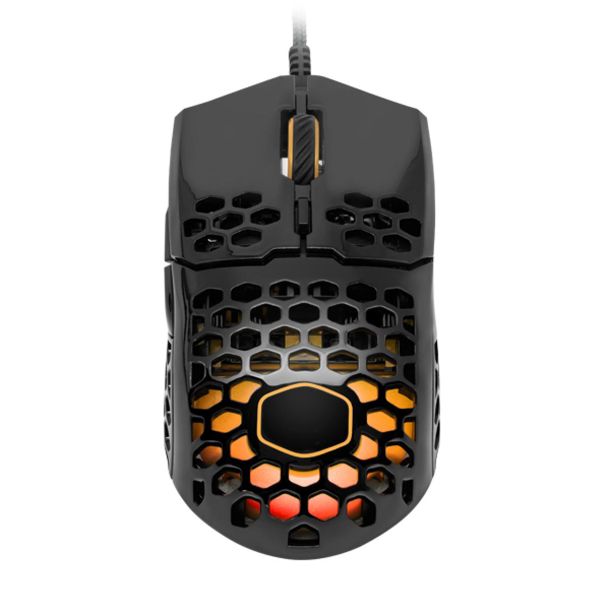 Cooler Master MM711 Glossy Black RGB 60G with Lightweight 16,000 DPI Gaming Mouse