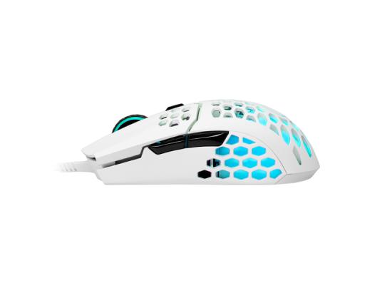 Cooler Master MM711 Matte White RGB 60G  with Lightweight 16,000 DPI Gaming Mouse