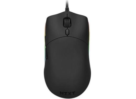 NZXT Lift Lightweight Ambidextrous RGB Optical Mouse 16K DPI, 67g w/ Omron Mechanical Switches & Low-Drag Cable -Black