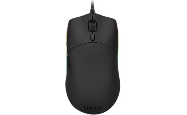 NZXT Lift Lightweight Ambidextrous RGB Optical Mouse 16K DPI, 67g w/ Omron Mechanical Switches & Low-Drag Cable -Black