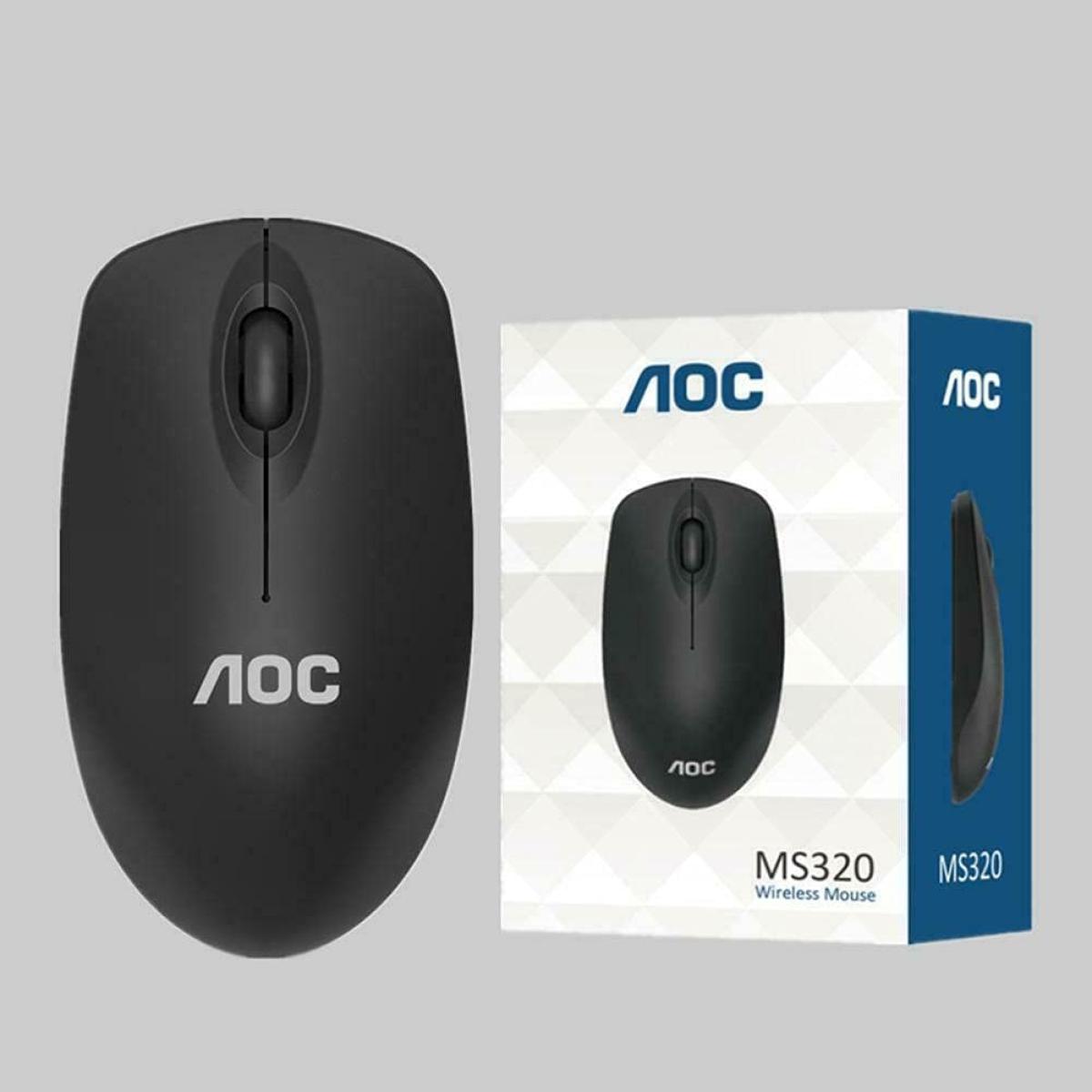 AOC MS320 Wireless Mouse, WIRELESS MOUSE 2.4GHZ USB RECEIVER, 1600 DPI.