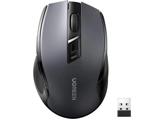  UGREEN Ergonomic Wireless Mouse 2.4 GHz, 10m/32f, 400DPI  (Black)