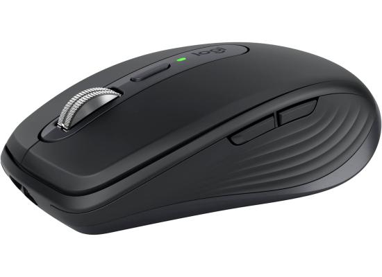 Logitech MX Anywhere 3S Compact Wireless Mouse, Fast Scrolling, 8K DPI Any-Surface Tracking, Quiet Clicks, Programmable Buttons, USB C, Bluetooth, Windows PC, Linux, Chrome, Mac - Graphite
