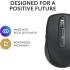 Logitech MX Anywhere 3S Compact Wireless Mouse, Fast Scrolling, 8K DPI Any-Surface Tracking, Quiet Clicks, Programmable Buttons, USB C, Bluetooth, Windows PC, Linux, Chrome, Mac - Graphite