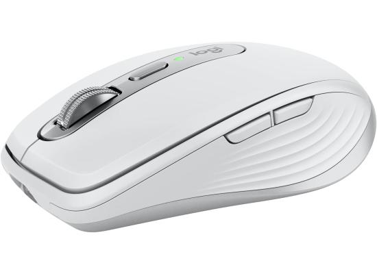 Logitech MX Anywhere 3S Compact Wireless Mouse, Fast Scrolling, 8K DPI Any-Surface Tracking, Quiet Clicks, Programmable Buttons, USB C, Bluetooth, Windows PC, Linux, Chrome, Mac - Pale Grey