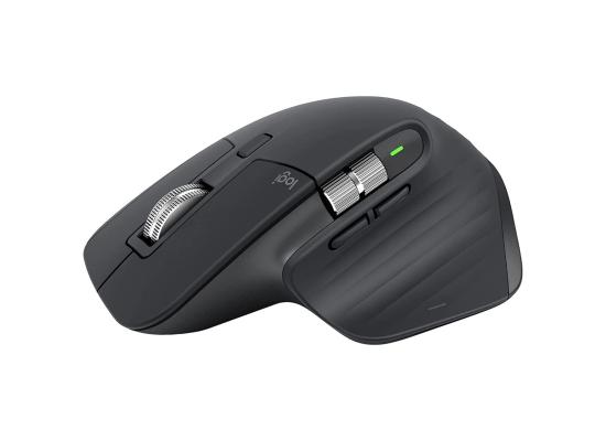 Logitech MX Master 3S Performance Wireless (Bluetooth & 2.4GHz Logi Bolt USB) Up To 8000DPI, Countless Customization ,Ultra Quiet Mouse - Graphite