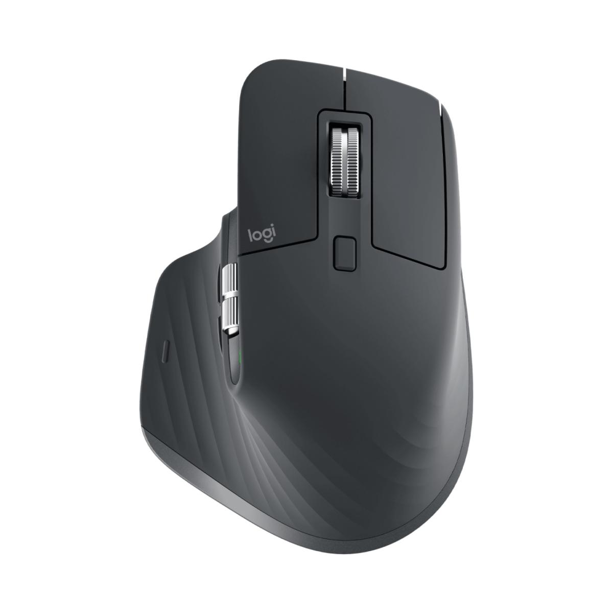 Logitech MX Master 3S Performance Wireless (Bluetooth & 2.4GHz Logi Bolt USB) Up To 8000DPI, Countless Customization ,Ultra Quiet Mouse - Graphite