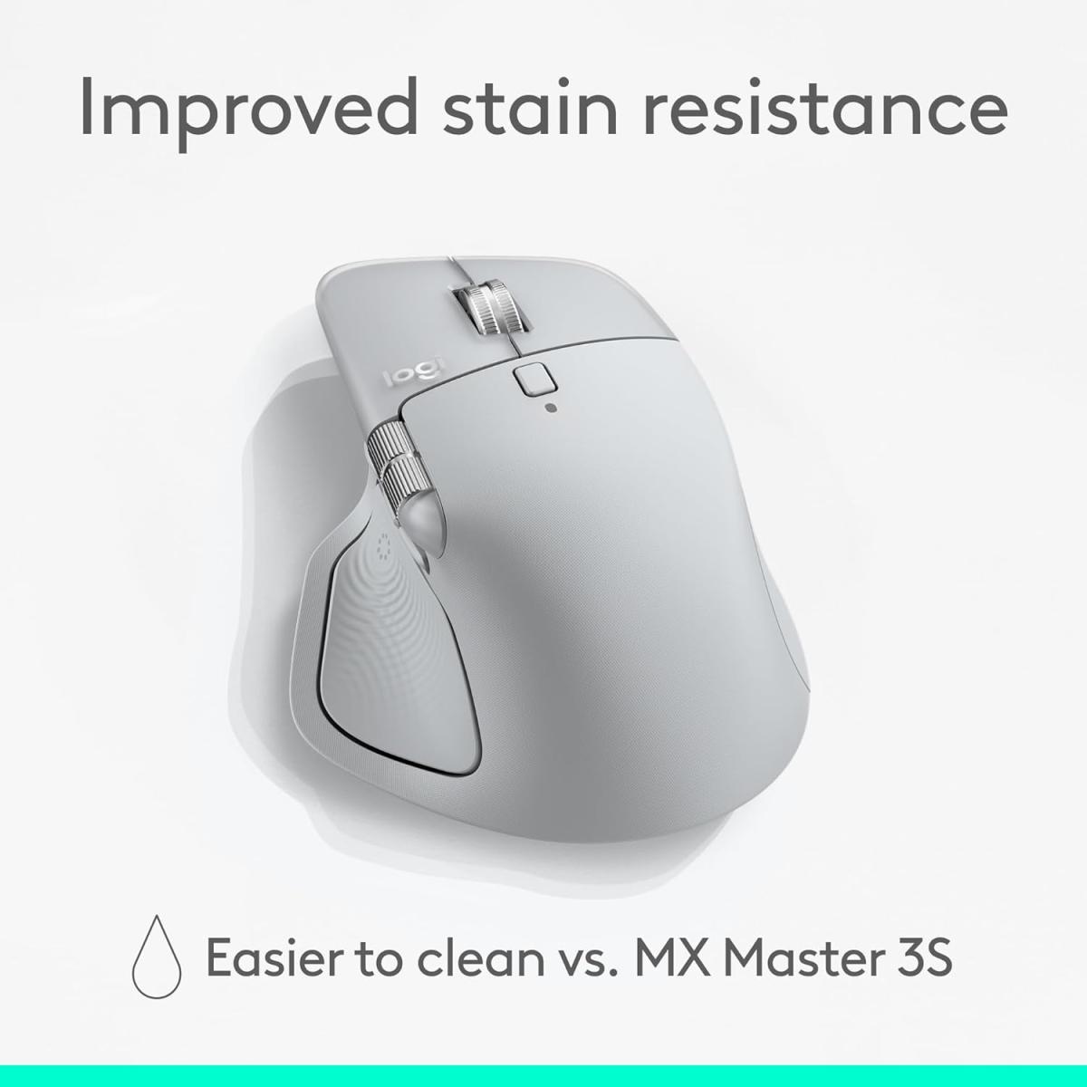 Logitech MX Master 4, Ergonomic Wireless Mouse with Advanced Performance Haptic Feedback, Ultra-Fast Scrolling, USB-C Charging, Bluetooth, Windows, MacOS - Gray