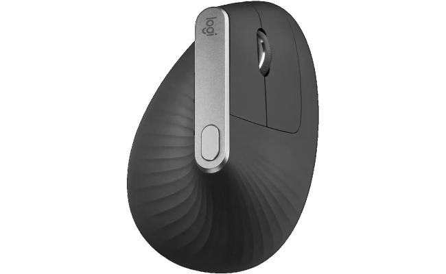 Logitech MX Vertical Wireless Mouse – Ergonomic Design Reduces Muscle Strain, Windows and Apple Computers, Graphite