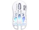 GravaStar Mercury M2 Gaming Mouse With 26,000 DPI, PAW3395 Sensor, 5 customizable buttons with macro support, Opaline White hollow structure.