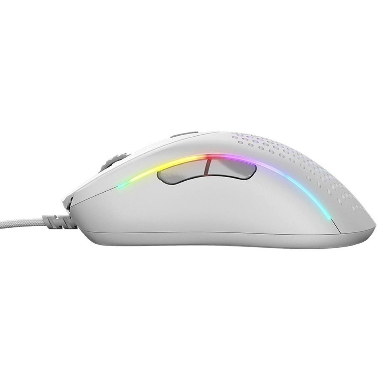 Glorious Model D 2 (White) RGB Wired Gaming Mouse 58g Lightweight, 26K DPI w/6 Programmable Buttons & Ergonomic Design