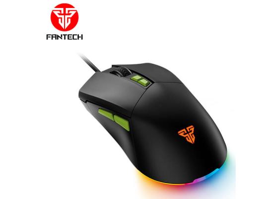 FANTECH PHANTOM II VX6 RGB Optical Wired (Black) Gaming Mouse, 7200 DPI, 7 Programmable Buttons