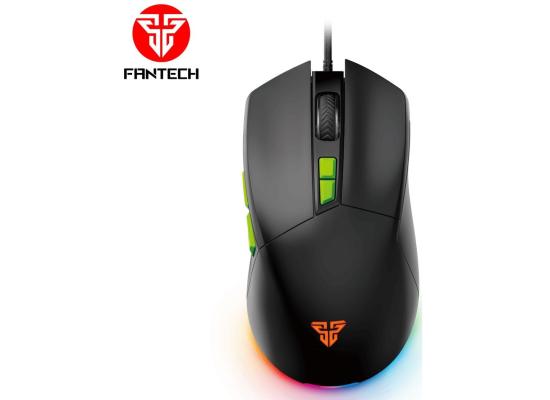 FANTECH PHANTOM II VX6 RGB Optical Wired (Black) Gaming Mouse, 7200 DPI, 7 Programmable Buttons