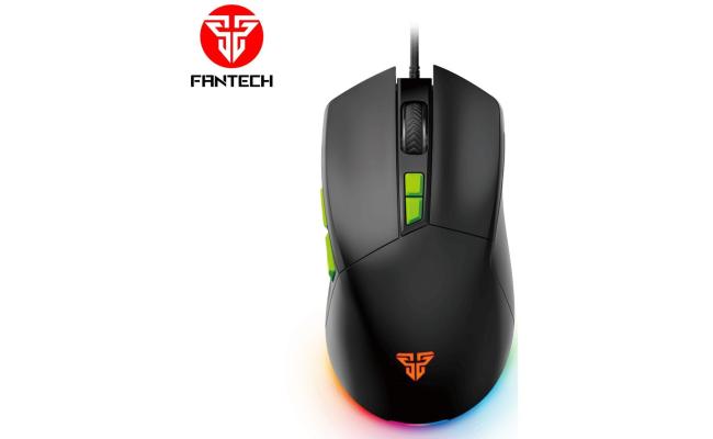 FANTECH PHANTOM II VX6 RGB Optical Wired (Black) Gaming Mouse, 7200 DPI, 7 Programmable Buttons