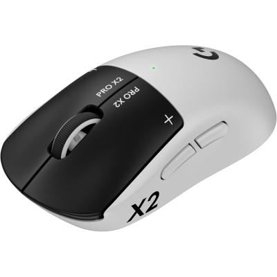 Logitech G PRO X2 SUPERSTRIKE Wireless Gaming Mouse: Customizable Haptic Rapid Trigger Magnetic Analog Switches, HITS Tecnology , TUNABLE ACTUATION,USB-C, 8K Polling, for PC/Mac - Lunar Eclipse.