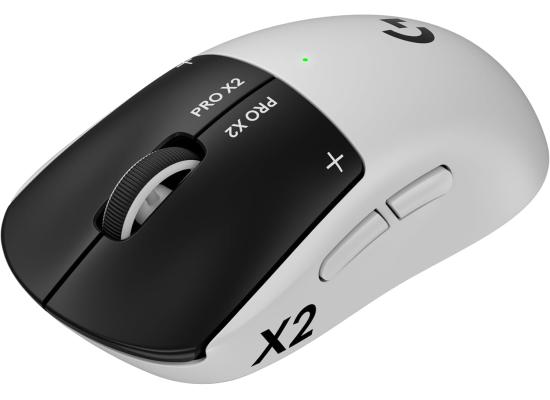 Logitech G PRO X2 SUPERSTRIKE Wireless Gaming Mouse: Customizable Haptic Rapid Trigger Magnetic Analog Switches, HITS Tecnology , TUNABLE ACTUATION,USB-C, 8K Polling, for PC/Mac - Lunar Eclipse.