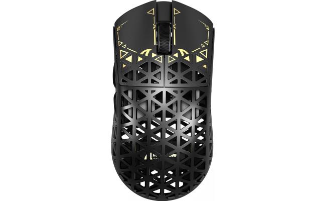 ATTACK SHARK R5Ultra 8K Carbon Fiber Wireless Gaming Mouse with 42000 DPI -PAW3950 MAX Sensor -39g Ultra-Lightweight-Nordic 52840 MCU Chip-Wired/BT/2.4GHz Wirelss Programmable Mouse for PC/Mac (Black)