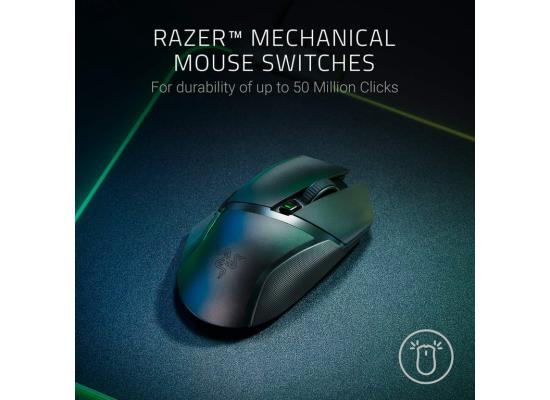 RAZER BASILISK X Hyperspeed Wireless Dual Mode (BT & 2.4GHz) 5G Advanced Optical Sensor Gaming Mouse 16K DPI w/ Mechanical Switches & Ultra-Long Battery Life - Black