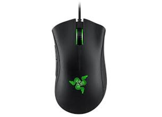 Razer DeathAdder Wired Essential Gaming Mouse 6400 DPI Optical Sensor 5 Programmable Buttons Mechanical Switches Rubber Side Grips-Black