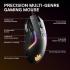 SteelSeries Rival 5 Wired Prism RGB Lighting TrueMove Optical Sensor Ergonomic Gaming Mouse, 18000 CPI, Golden Micro IP54 Switches