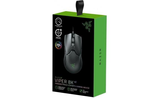 Razer Viper 8KHz (8000Hz HyperPolling Rate) LightWeight Wired Gaming Mouse 20K DPI Optical Sensor Fastest Switch Chroma RGB Lighting  8 Programmable Buttons-Black