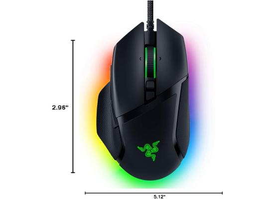 Razer Basilisk V3 Chroma RGB Wired Gaming Mouse, 11 Programmable Buttons, HyperScroll Tilt Wheel, 26K Optical Sensor - Black