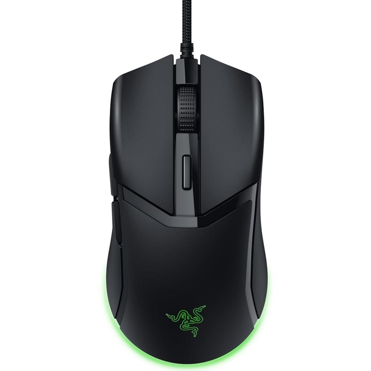 Razer Cobra Chroma RGB Lightweight Wired Gaming Mouse 58g Lightweight Design w/Gen-3 Optical Switches Precise 8500 DPI Optical Sensor- Black