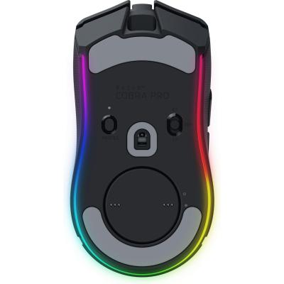 Razer Cobra Pro Wireless Gaming Mouse: 10 Customizable Controls - Chroma RGB Lighting - 30K Optical Sensor - Gen-3 Switches - 2.4GHz, Bluetooth & USB Type C - Up to 170 Hr Battery - Black