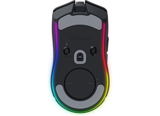 Razer Cobra Pro Wireless Gaming Mouse: 10 Customizable Controls - Chroma RGB Lighting - 30K Optical Sensor - Gen-3 Switches - 2.4GHz, Bluetooth & USB Type C - Up to 170 Hr Battery - Black
