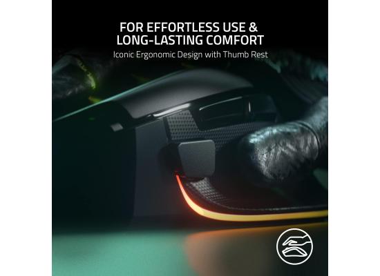 Razer Basilisk V3 35K Chroma RGB Wired Gaming Mouse, 13 Customizable Controls, HyperScroll Tilt Wheel, 35K Optical Sensor - Black