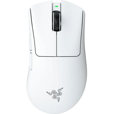 Razer DeathAdder V4 Pro Wireless Gaming Mouse: 57g Lightweight - HyperSpeed Wireless Gen-2 - Optical Scroll Wheel - Optical Switches Gen-4 - Focus Pro 45K Sensor Gen-2 - Up to 150 Hr Battery - White