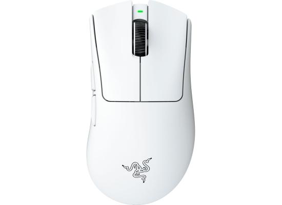 Razer DeathAdder V4 Pro Wireless Gaming Mouse: 57g Lightweight - HyperSpeed Wireless Gen-2 - Optical Scroll Wheel - Optical Switches Gen-4 - Focus Pro 45K Sensor Gen-2 - Up to 150 Hr Battery - White