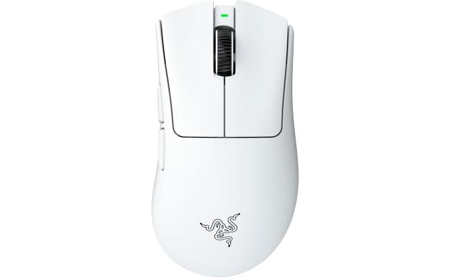 Razer DeathAdder V4 Pro Wireless Gaming Mouse: 57g Lightweight - HyperSpeed Wireless Gen-2 - Optical Scroll Wheel - Optical Switches Gen-4 - Focus Pro 45K Sensor Gen-2 - Up to 150 Hr Battery - White