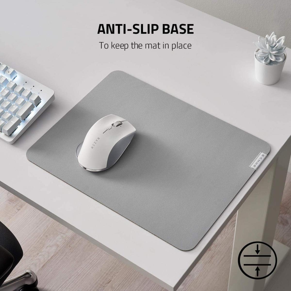 Razer Pro Glide Medium Soft Thick Mouse Mat w/ High-Density Rubber Foam, Textured Micro-Weave Cloth Surface Pad, Anti-Slip Base (360 x 275 x 3mm)