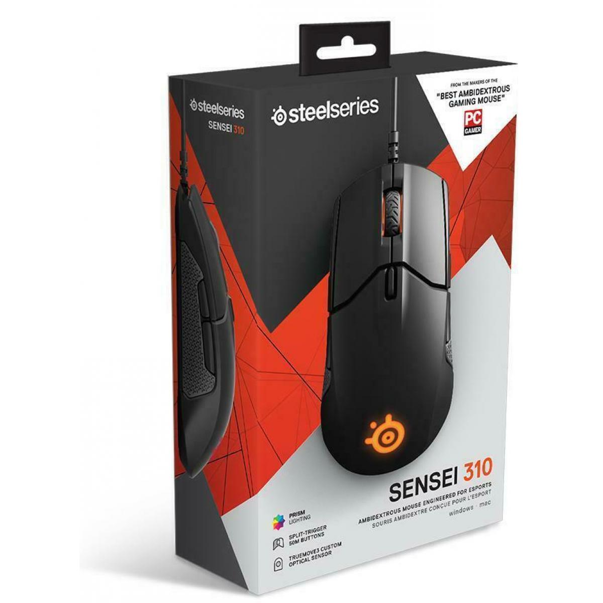 SteelSeries Sensei 310 Ambidextrous Gaming Mouse Optical Sensor 12000 CPI
