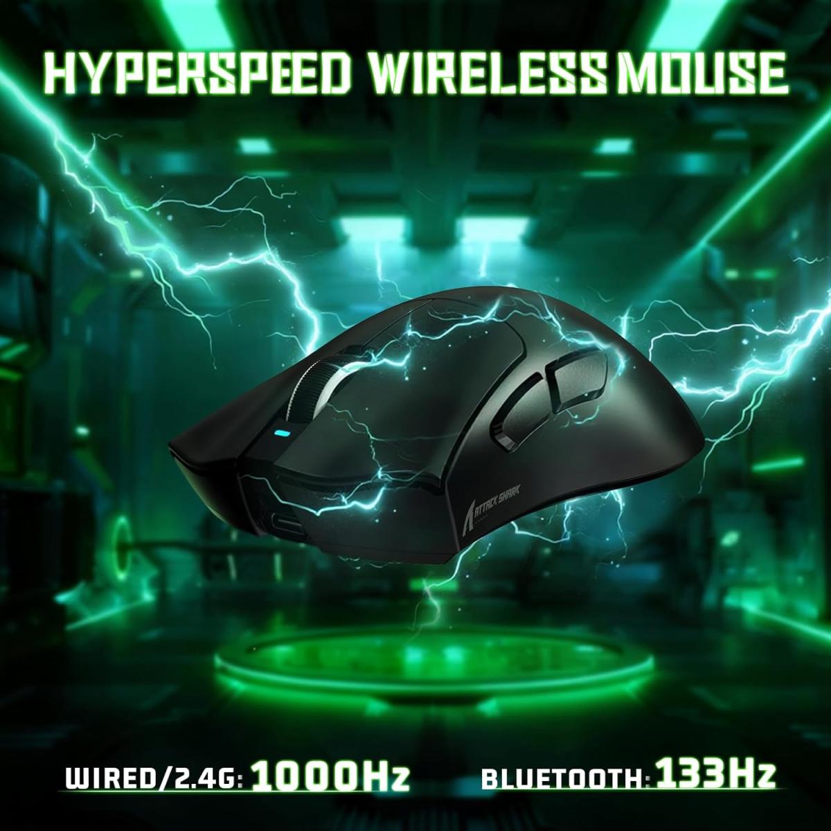 ATTACK SHARK V3 Pro Ultra-Light Wireless Gaming Mouse,PAW3311 Sensor, 500mAh, 62g, 25KDPI 2.4G/BT/USB-C Rechargeable Wireless Mouse with 5 Programmable Buttons for Laptop,PC,Mac Gamer (Black) ATTACK SHARK V3 Pro Ultra-Light Wireless Gaming Mouse,PAW3311 Sensor, 500mAh, 62g, 25KDPI 2.4G/BT/USB-C Rechargeable Wireless Mouse with 5 Programmable Buttons for Laptop,PC,Mac Gamer (Black)