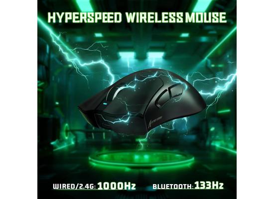 ATTACK SHARK V3 Pro Ultra-Light Wireless Gaming Mouse,PAW3311 Sensor, 500mAh, 62g, 25KDPI 2.4G/BT/USB-C Rechargeable Wireless Mouse with 5 Programmable Buttons for Laptop,PC,Mac Gamer (Black)