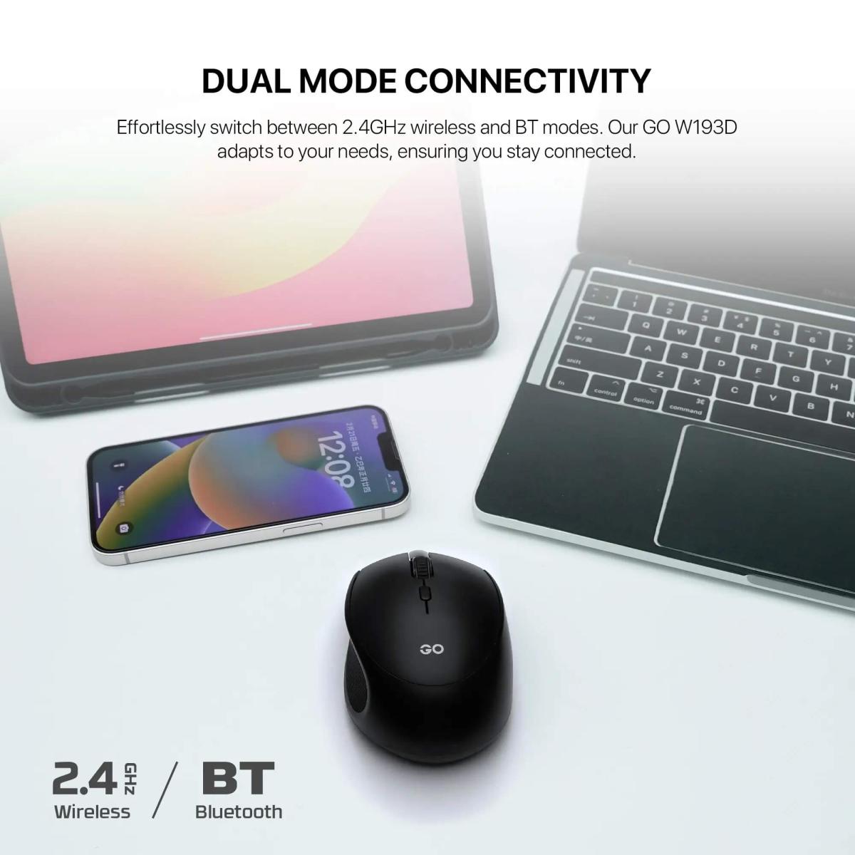 FANTECH W193D GO Dual Mode Wireless Mouse Black